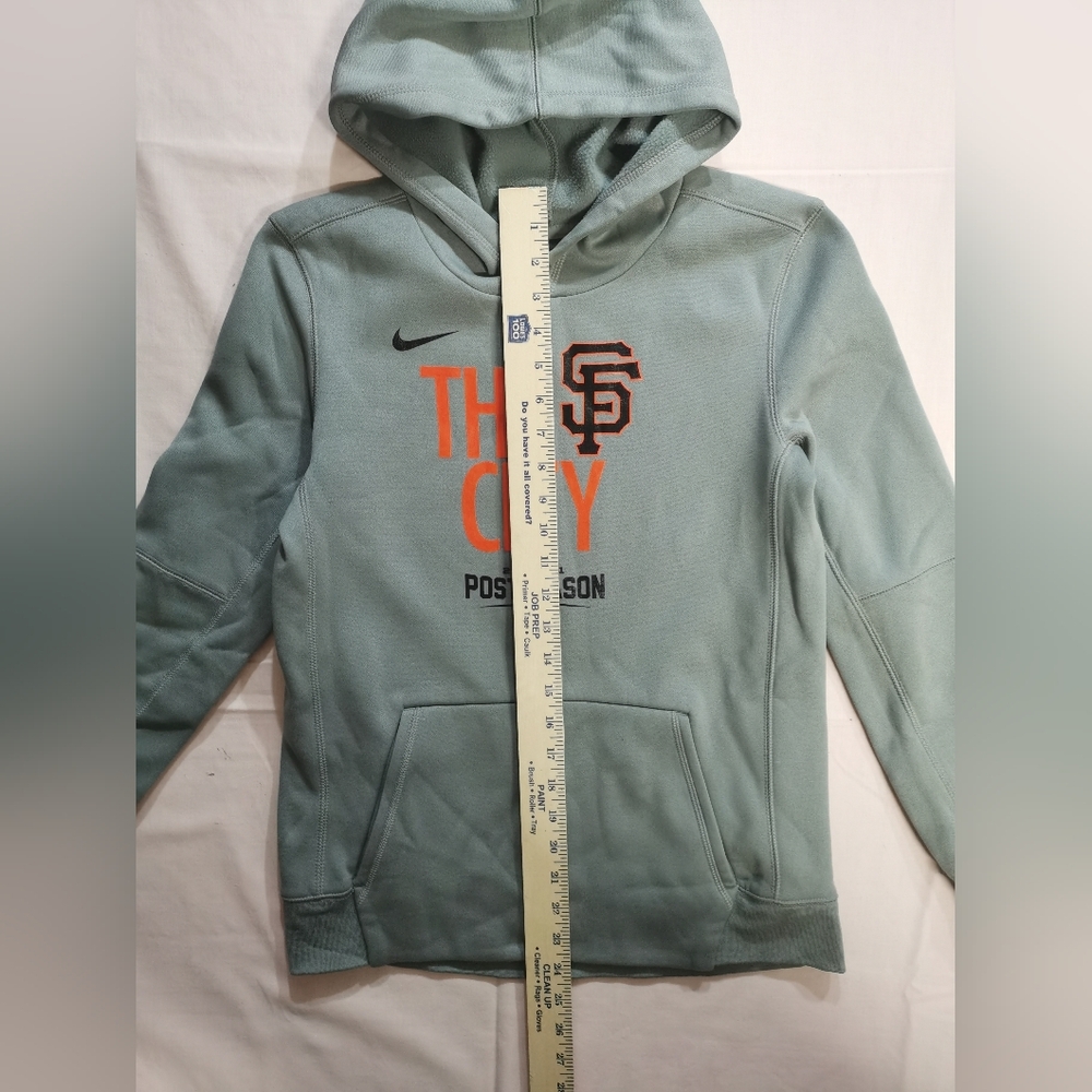 Nike Women's San Francisco Giants 2021 Postseason The City Grey Hoodie L